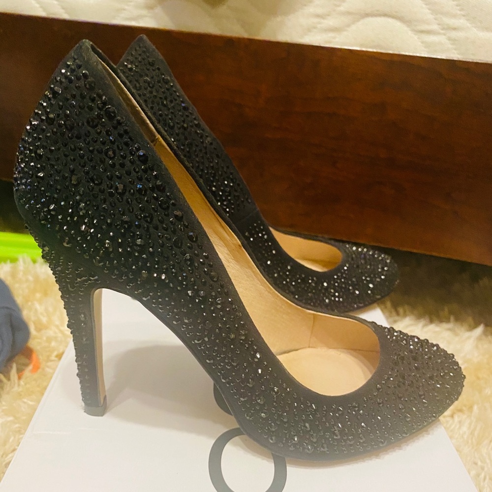 Black Aldo Heels worn once